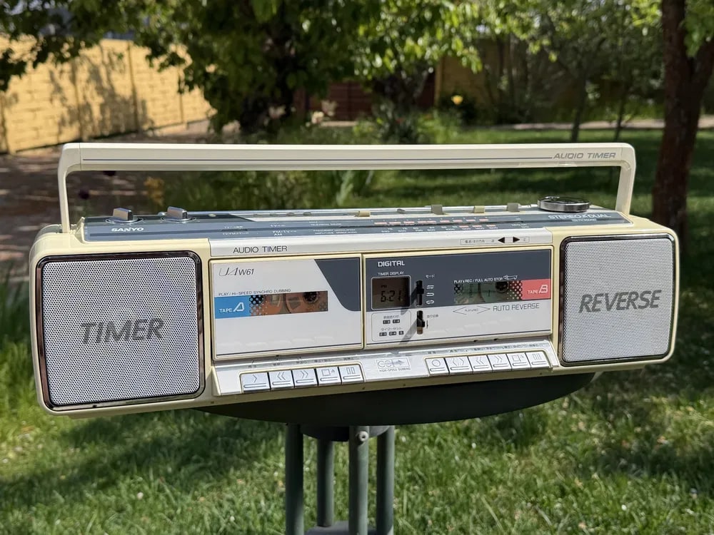 Sanyo U4w61 Rare Vintage MINT Boombox Getto blaster Warranty Tested Japan
