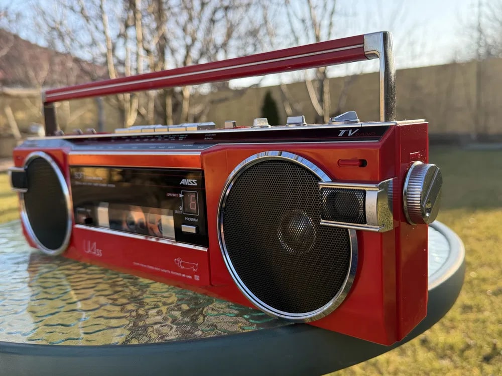 Sanyo MR-U4SS Rare Vintage Mint Portable Boombox Cassette  Warranty Serviced