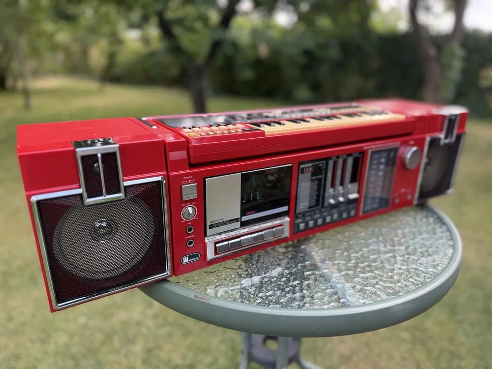 Sanyo MBS-7 Rare Vintage Cassette Boombox Serviced Warranty Tested Detachable