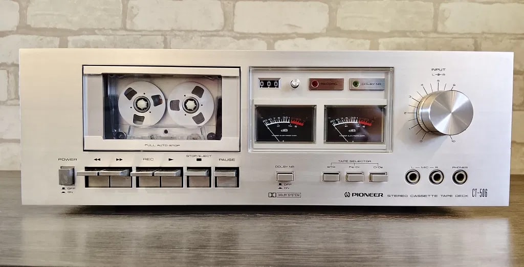 Pioneer CT-506 Rare Vintage Cassette Deck Serviced Dolby Stereo Warranty
