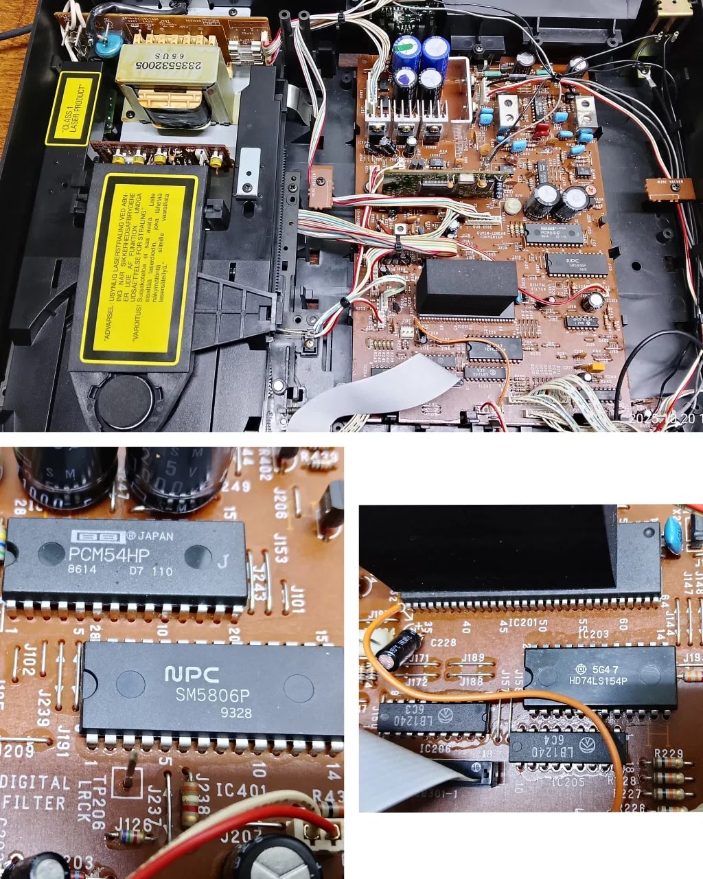 Denon DCD-1300 Rare Vintage CD Player Warranty Tested Remote 100V