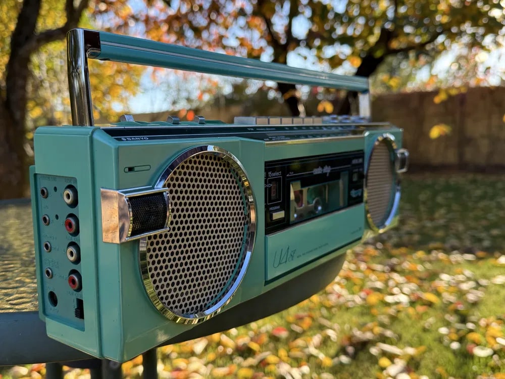 Sanyo U4 SF Rare Vintage Boombox Cassette Radio Working Stereo Analog