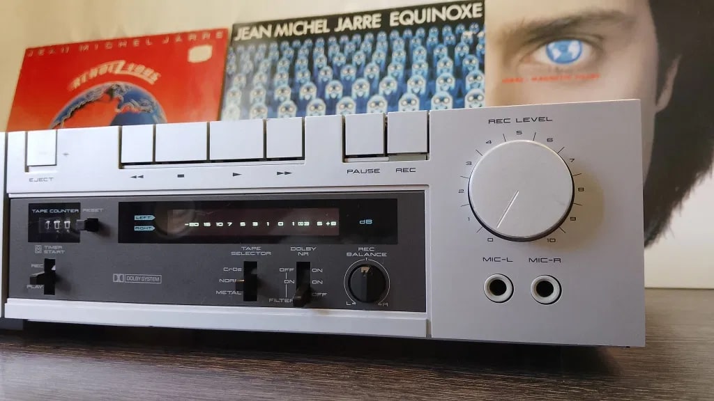 AKAI CS-F110 Rare Vintage Stereo Cassette Deck Serviced Silver Dolby Warranty