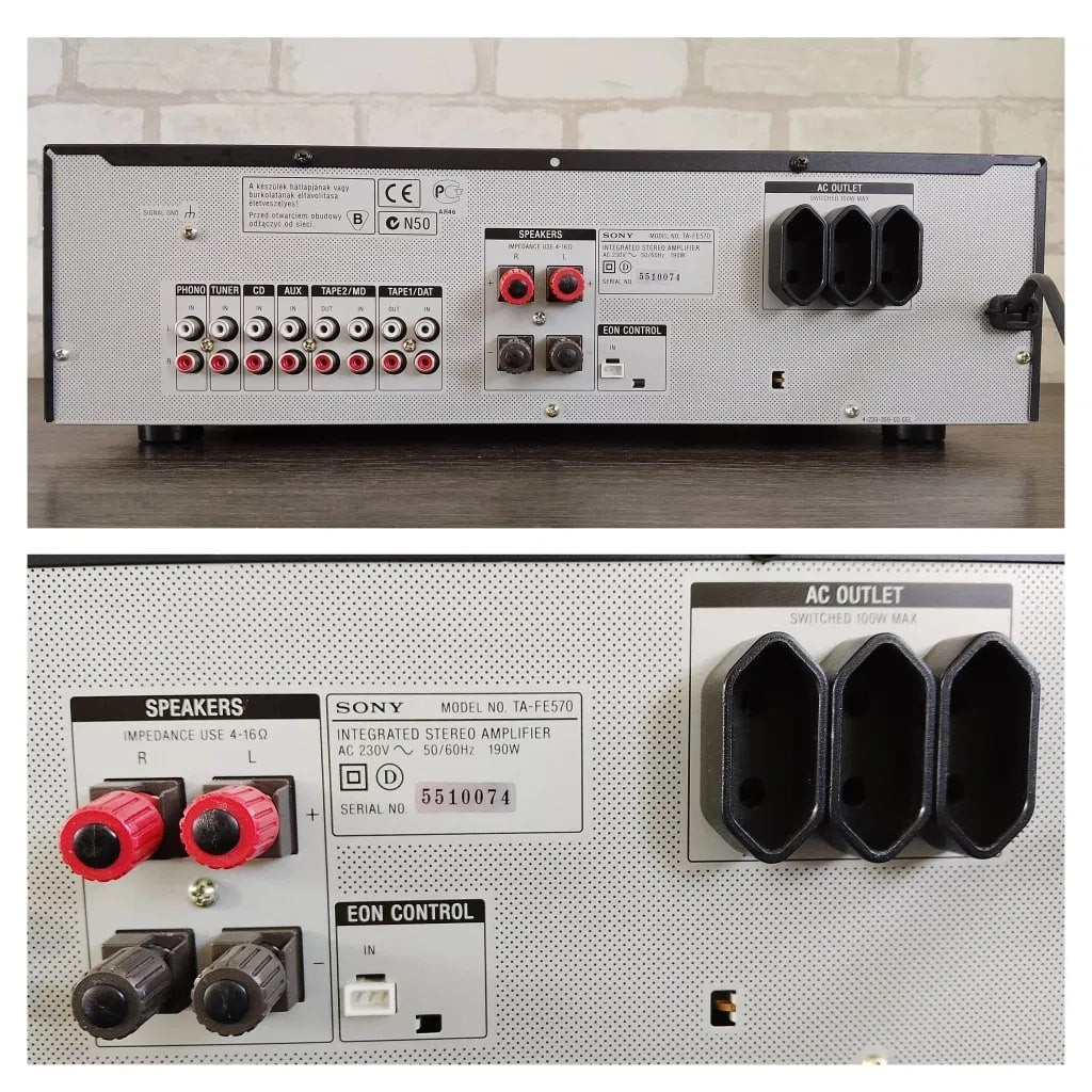 Sony TA-FE570 Rare Vintage Integrated Stereo Amplifier Serviced Warranty