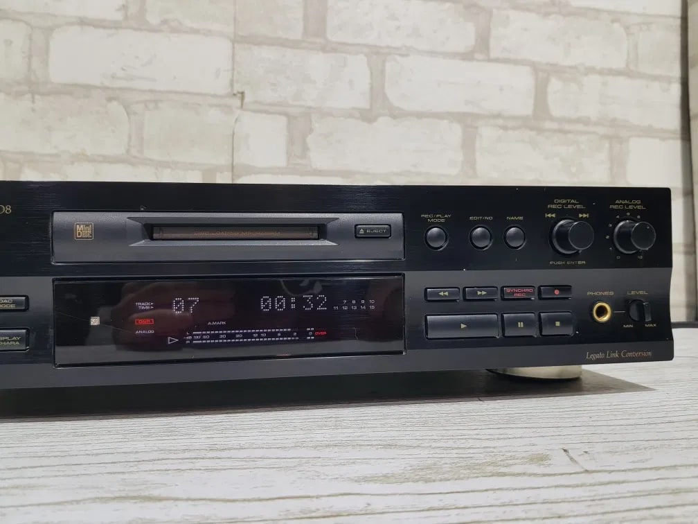Pioneer MJ-D508 Rare Vintage MiniDisc Deck Tested Working Hi-Fi Stereo