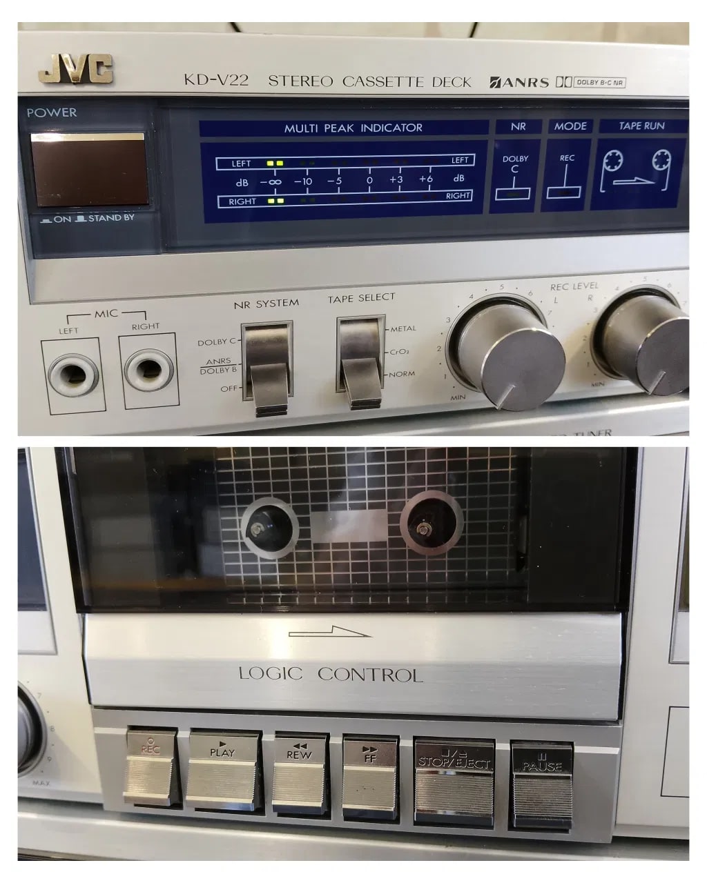 JVC KD-V22 +T-X22L Rare Vintage Set Cassette Deck Tuner Serviced Warranty
