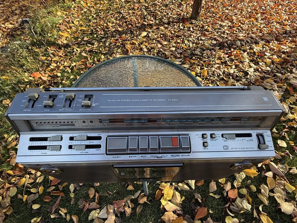 National RX-5320 Rare Vintage MINT Cassette Getto blaster Boombox Serviced
