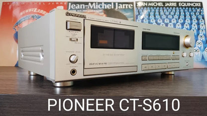 Pioneer CT-S610 Rare Vintage Stereo Cassette Deck Serviced Tested Hi-Fi