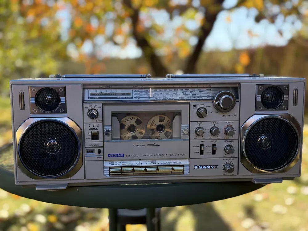 Sanyo M-7900K Rare Vintage Cassette Boombox Getto blaster Serviced Warranty