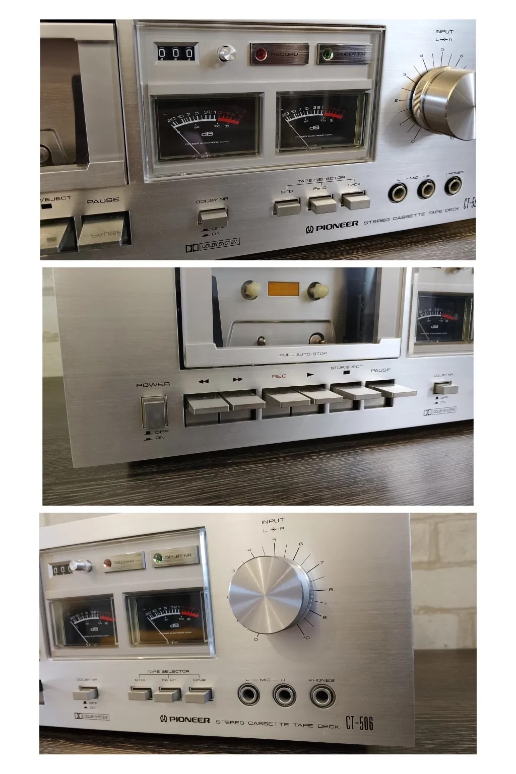 Pioneer CT-506 Rare Vintage Cassette Deck Serviced Dolby Stereo Warranty