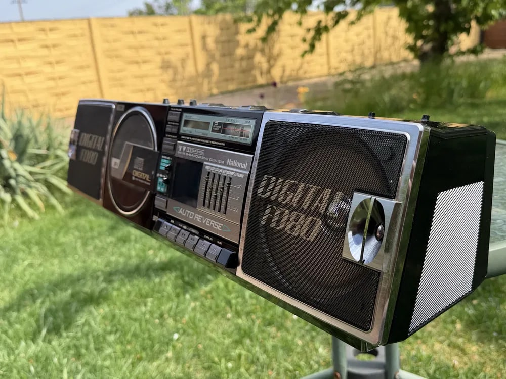 National RX-PC8 Rare Vintage Stereo System Warranty Tested Working Boombox