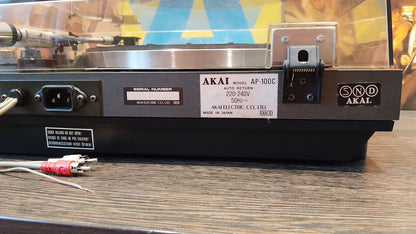 AKAI AP-100C Rare Vintage Turntable Serviced Belt Drive