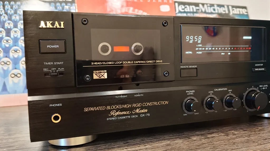 AKAI GX-75 Rare Vintage Japan Stereo Cassette Deck Serviced Warranty + Manual