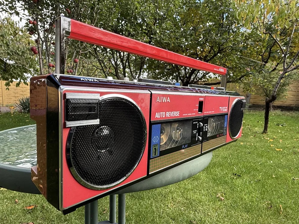 AIWA CS-W66U Rare Vintage Boombox Serviced Warranty Analog Hi-Fi Stereo Serviced