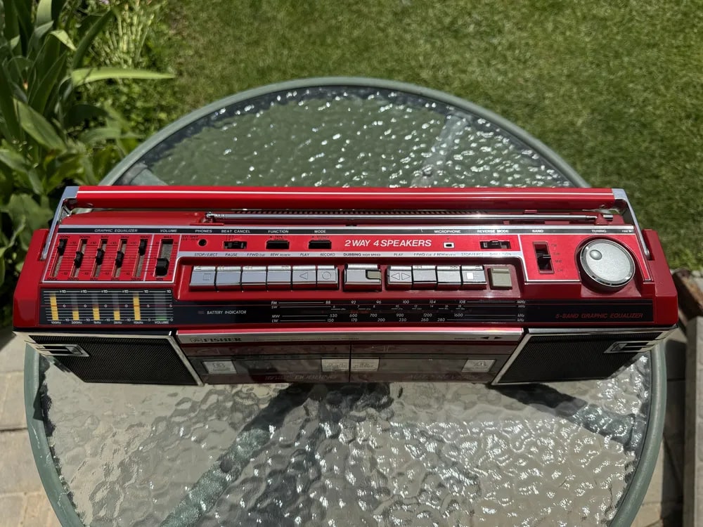 Fisher PHW545L Rare Vintage Boombox Tested Cassette Stereo Warranty