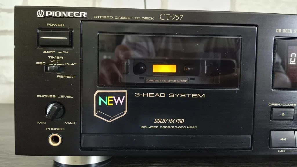 Pioneer CT-757 Rare Vintage Cassette Deck Dolby HX-Pro 3-Head Warranty