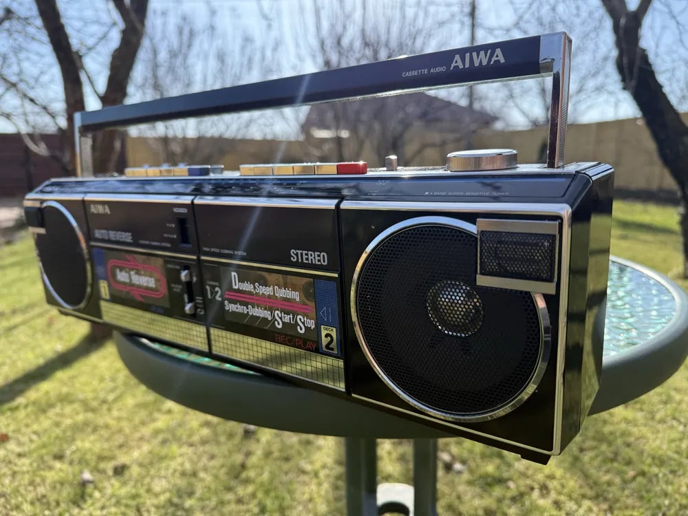 Aiwa CS-W660 Rare Vintage Boombox Serviced Double Cassette Stereo Radio