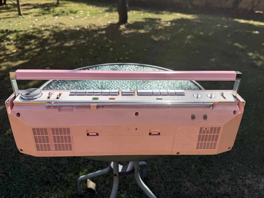Sanyo MR-WU4 R Rare Vintage MINT Boombox Tested Double Cassette Radio