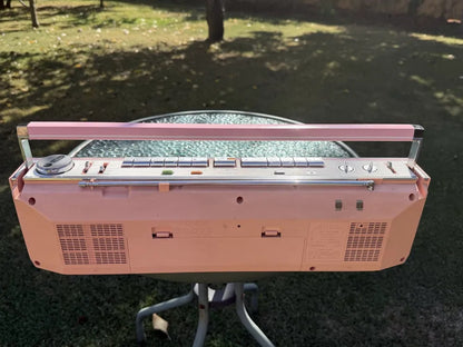 Sanyo MR-WU4 R Rare Vintage MINT Boombox Tested Double Cassette Radio
