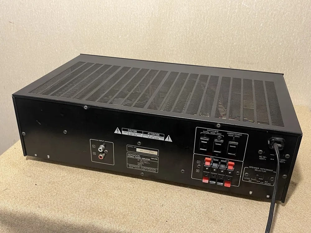 KENWOOD KM-208 Rare Vintage Power Amplifier Working Stereo Hi-Fi Analog Warranty