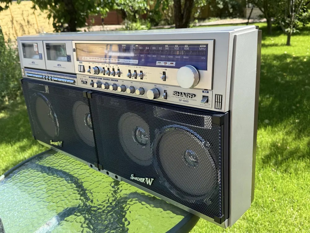 Sharp GF-1000 Rare Vintage Boombox Serviced Warranty Fully Working Cassette