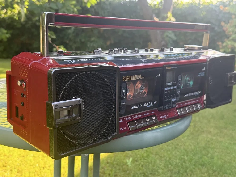 Sanyo U4-W80 Rare Vintage JDM Cassette Boombox Getto blaster Serviced Warranty