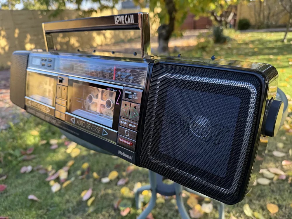 National RX-FW67 Rare Vintage Boombox Getto blaster Warranty Cassette Serviced
