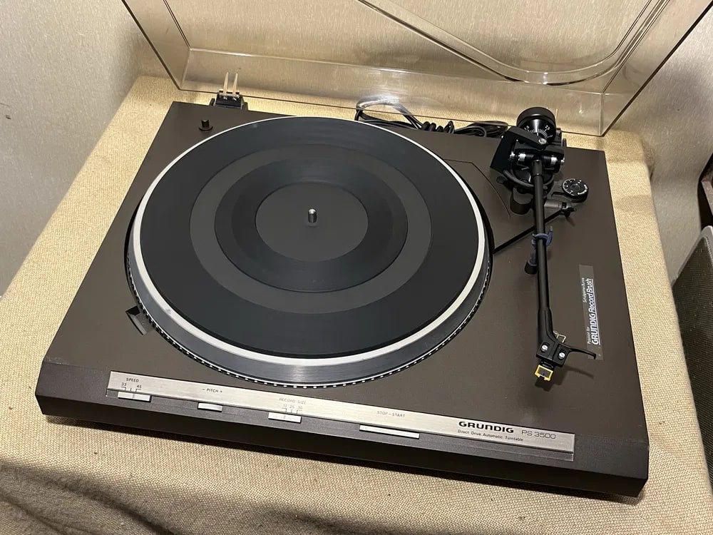 GRUNDIG PS-3500 Rare Vintage Turntable Warranty Working Direct Drive Hi-Fi