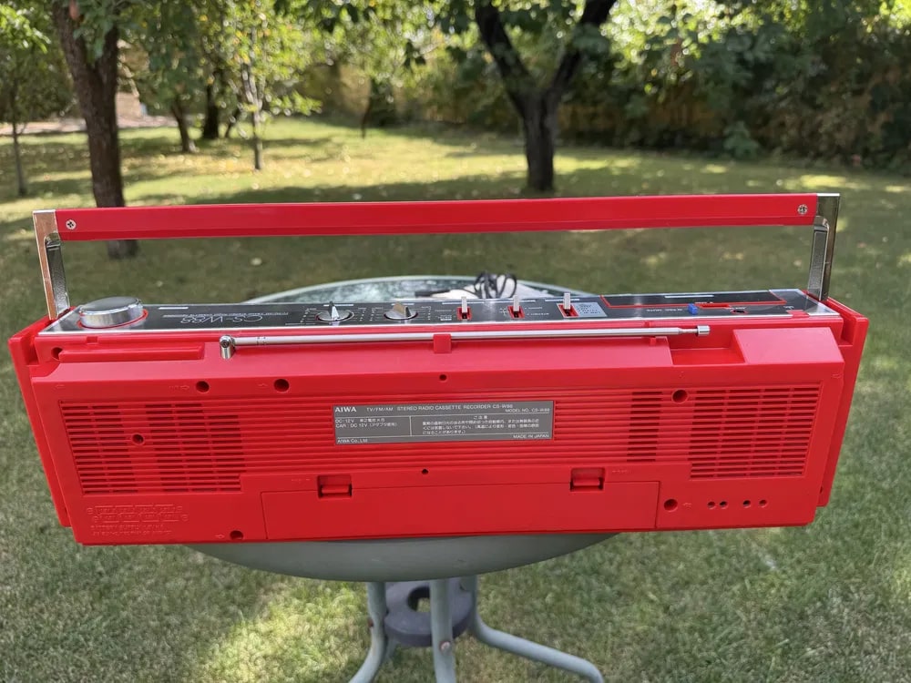 AIWA CS-W88 Rare Vintage Boombox Fully Working Double Cassette Japan