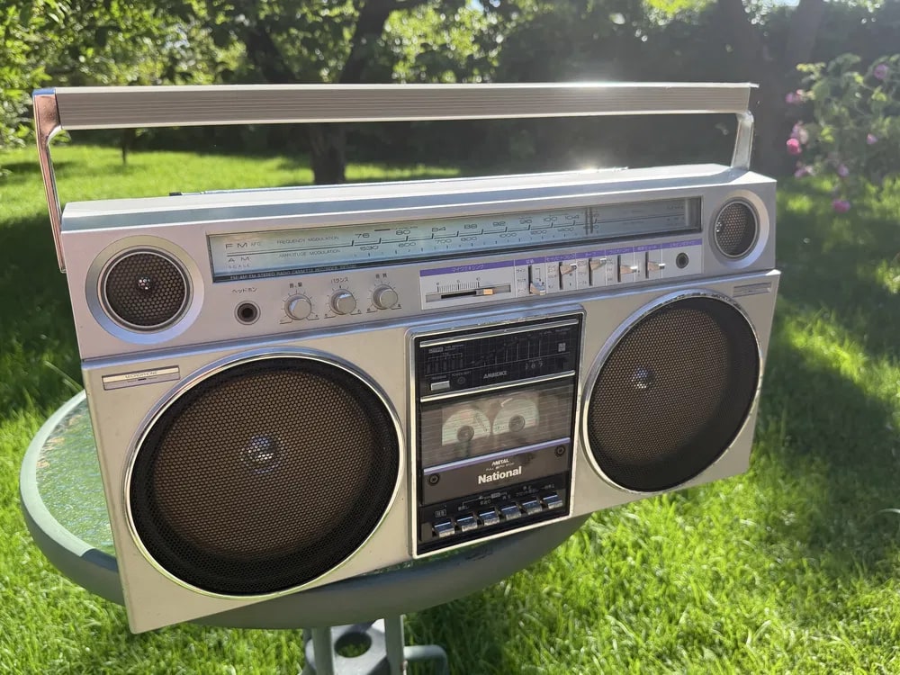 National RX-5080 Rare Vintage Boombox Getto blaster Tested  AM/FM Cassette