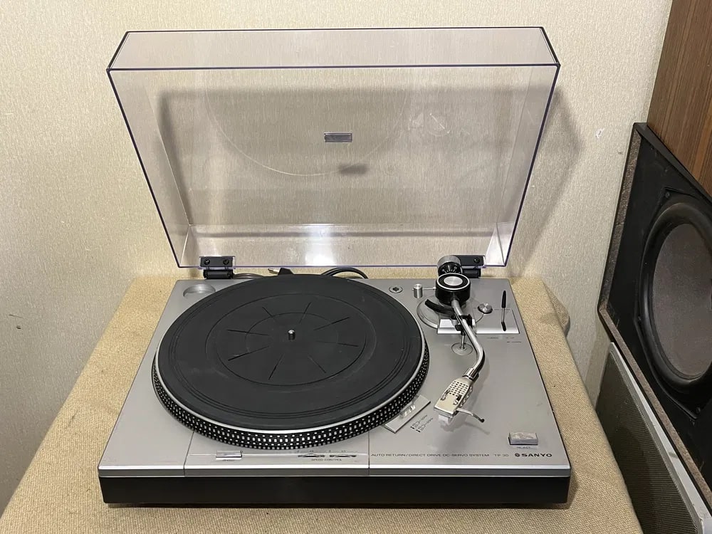 SANYO TP-30 Rare Vintage Turntable Warranty Direct Drive Hi-Fi Auto Stop