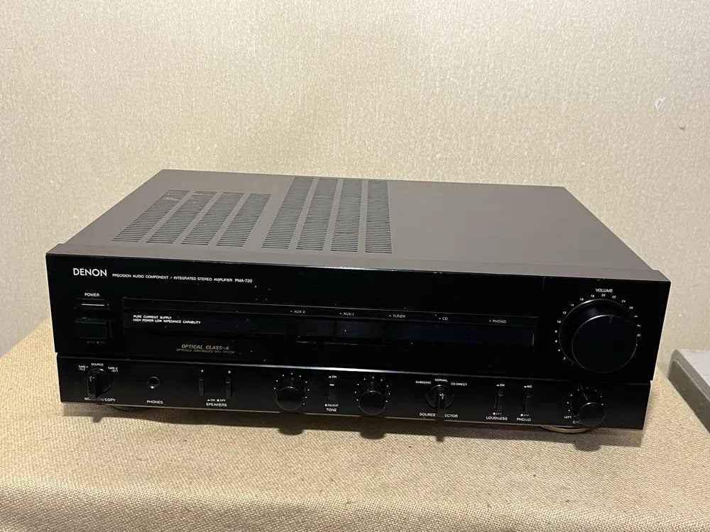 Denon PMA-720 Rare Vintage Integrated Amplifier Tested Stereo Hi-Fi Analog