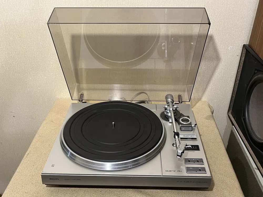 Philips AF887 MK2 QUARTZ PLL Rare Vintage Turntable Tested Warranty