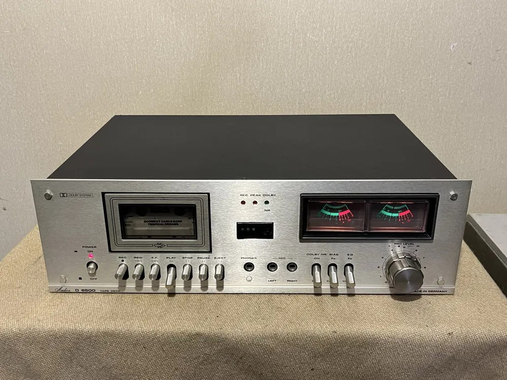 Audion D6500 Rare Vintage MINT Cassette Deck Working Analog VU Warranty
