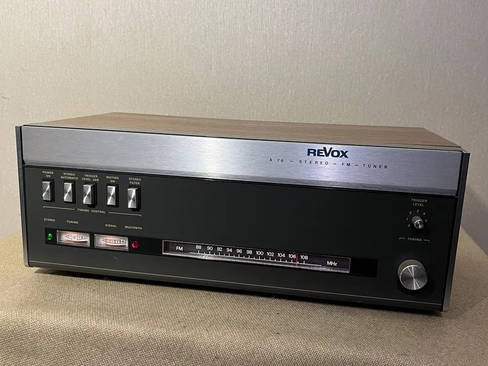 Revox A-76 Rare Vintage Stereo Tuner Tested Working analog FM Hi-Fi Warranty