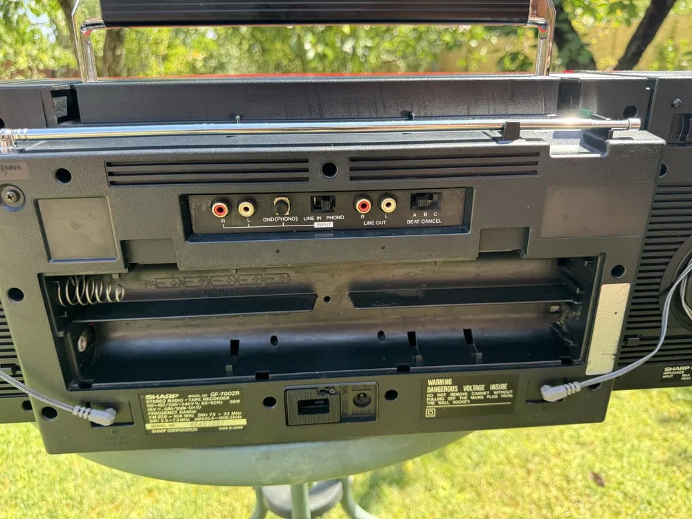 Sharp GF-700ZR Rare Vintage Boombox Serviced Warranty Tested Cassette Deck