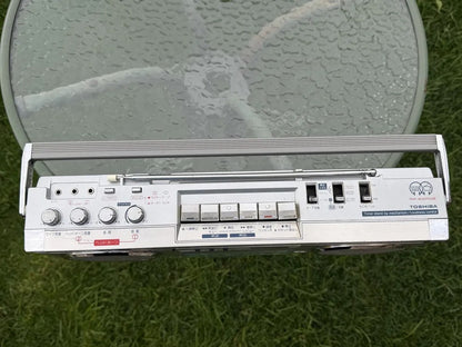 TOSHIBA RT-S63W Rare Vintage Boombox Stereo Cassette Player Working