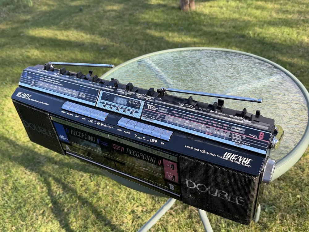 Victor RC-W77 Rare Vintage Boombox Serviced Tested Stereo Hi-Fi Analog Warranty