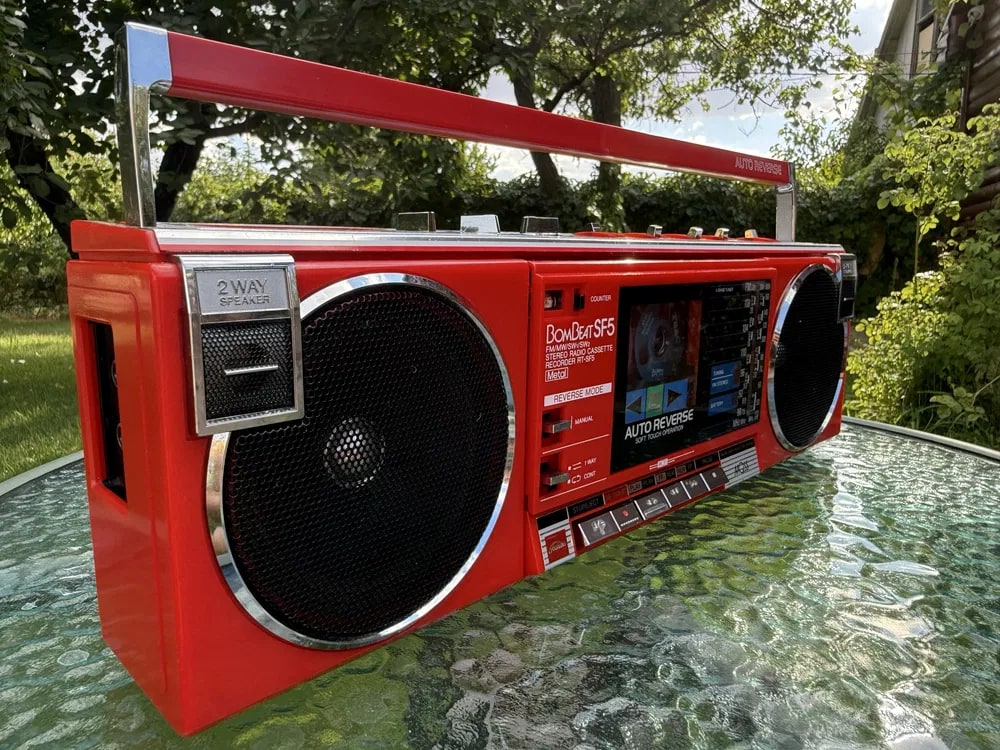 Toshiba RT-SF5 Rare Vintage Boombox Serviced Warranty Tested Radio Cassette Deck