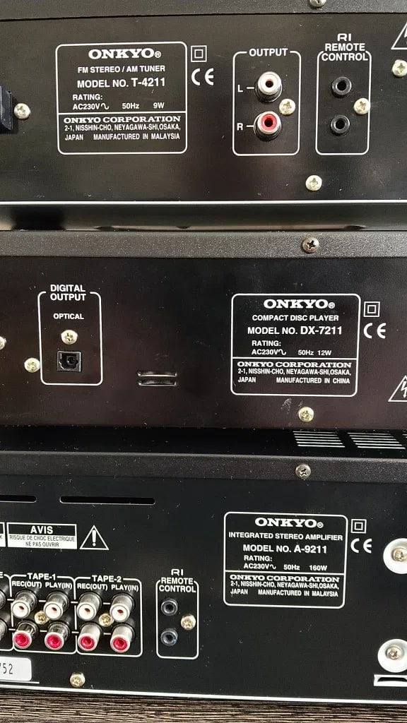 Onkyo A-9211 Rare Vintage Integrated Amplifier Set Serviced Warranty Hi-Fi