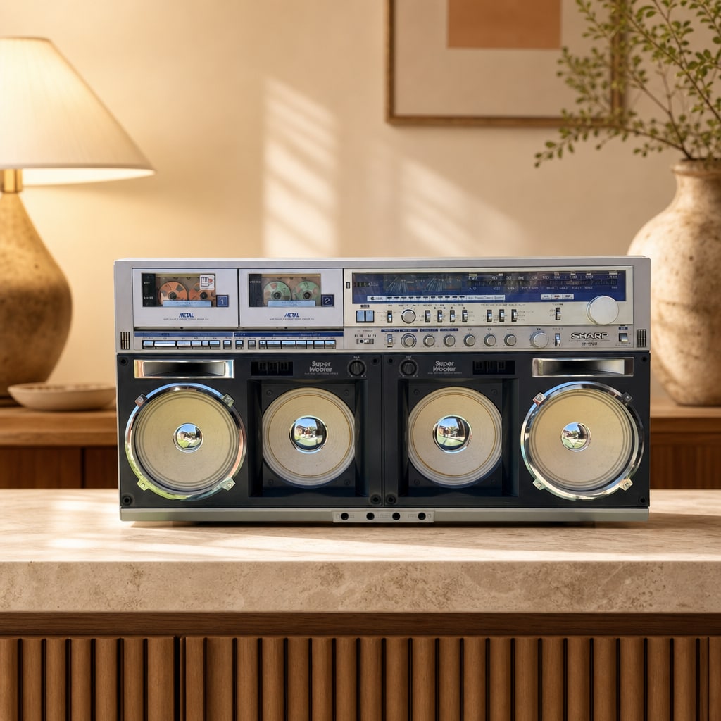 Sharp GF-1000 Rare Vintage Boombox Serviced Warranty Fully Working Cassette