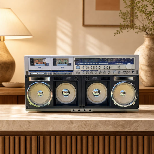 Sharp GF-1000 Rare Vintage Boombox Serviced Warranty Fully Working Cassette