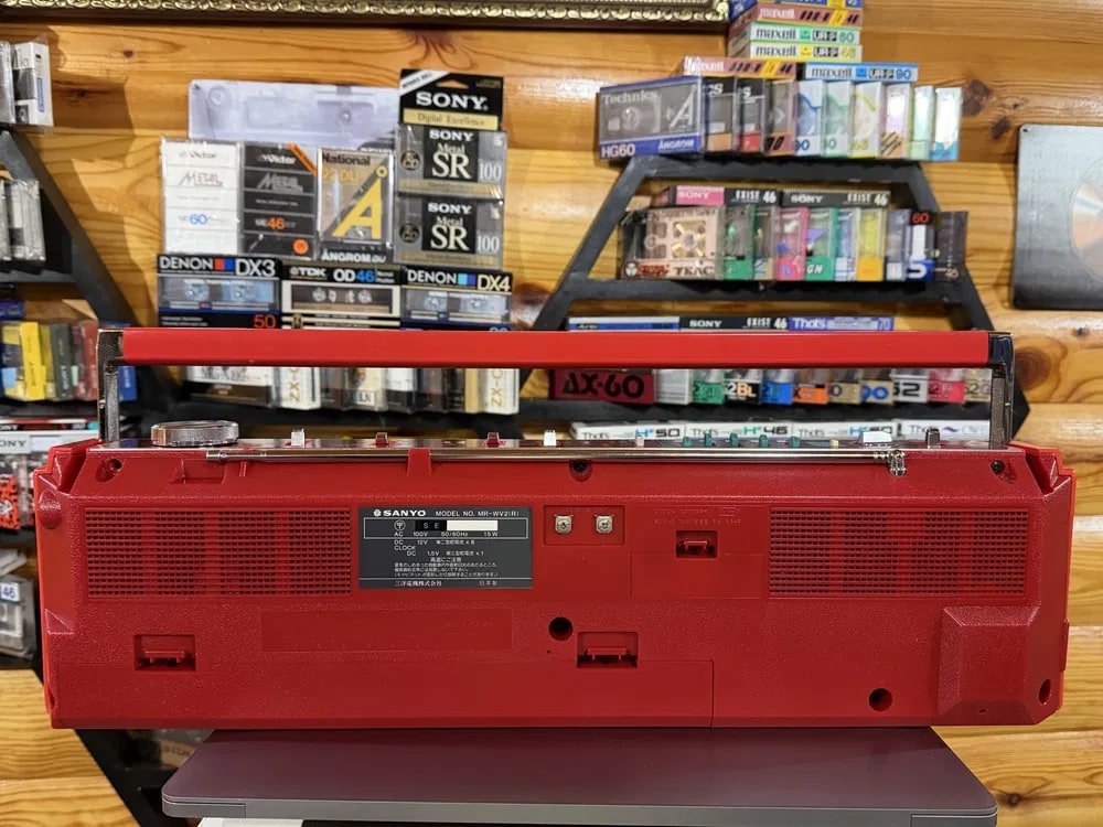 Sanyo MR-WV2(R) Rare Vintage Cassette Boombox Getto blaster Serviced Warranty