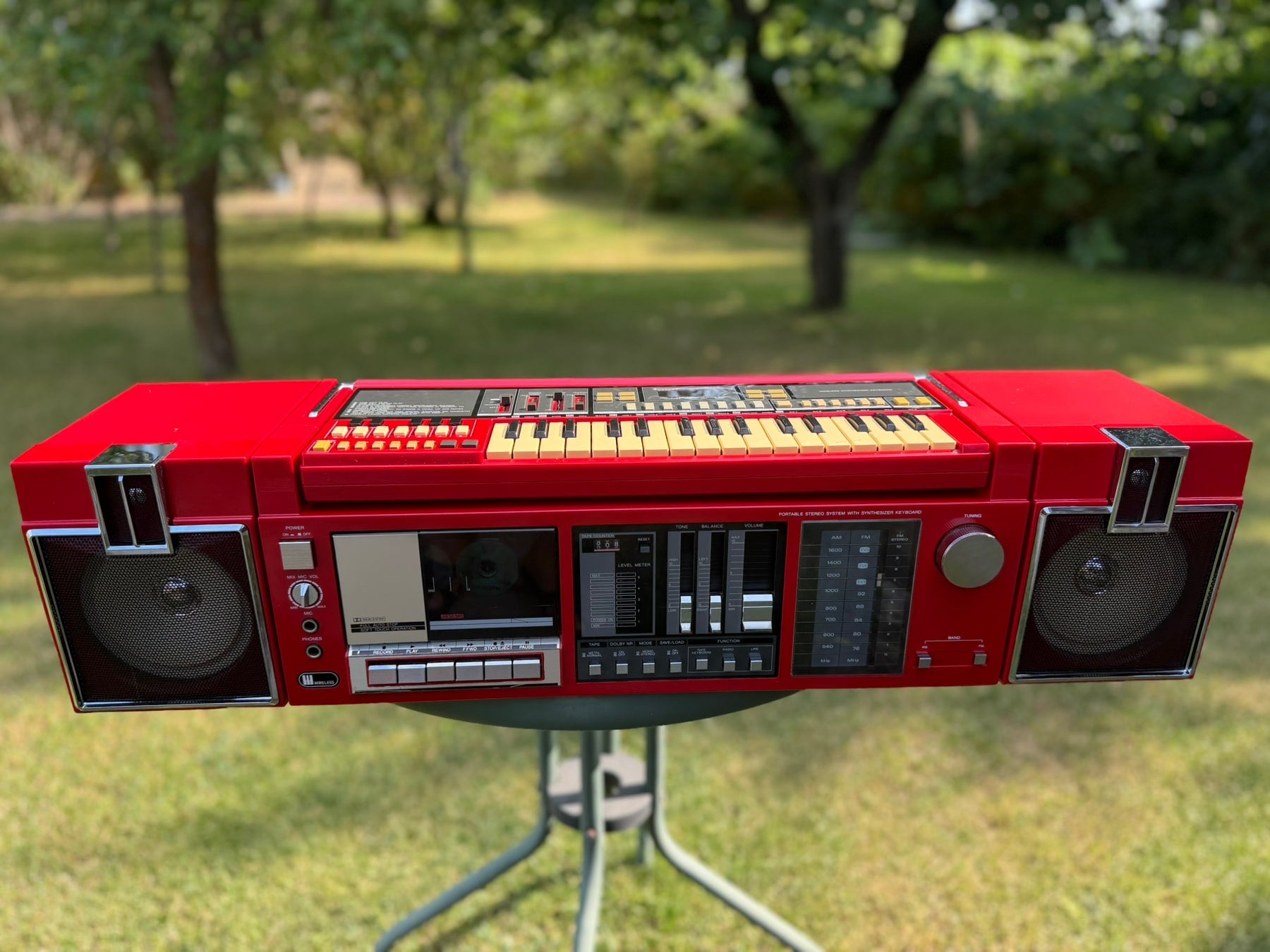 Sanyo MBS-7 Rare Vintage Cassette Boombox Serviced Warranty Tested Detachable