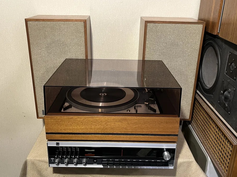 DUAL 1218 Rare Vintage Turntable / Receiver / Speakers Set Warranty Tested Hi-Fi