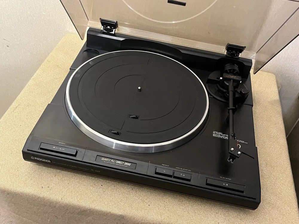 Pioneer PL-445 Rare Vintage Turntable Warranty Working Direct Drive Quartz