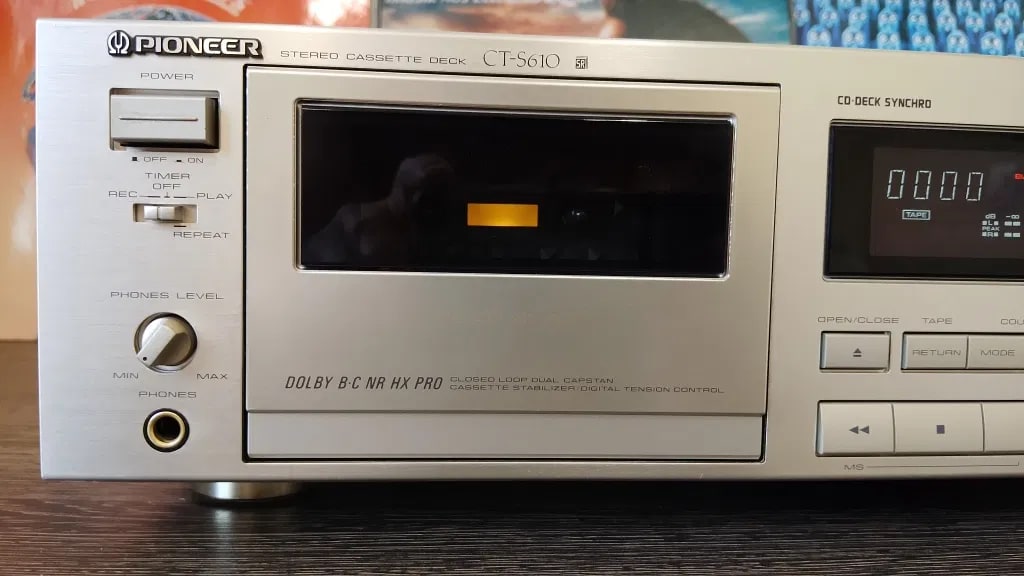 Pioneer CT-S610 Rare Vintage Stereo Cassette Deck Serviced Tested Hi-Fi