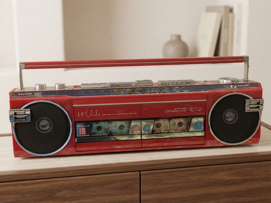 Sanyo wU4a Rare Vintage MINT Cassette Boombox Getto blaster JDM Warranty