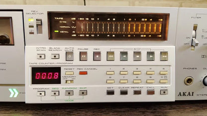 AKAI GX-F66RC Rare Vintage Cassette Deck Tested Auto Reverse Serviced