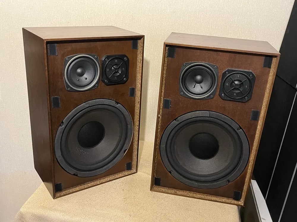 AUDION BOX 480 Rare Vintage 3-Way Speakers German Hi-Fi Working